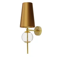 Lampy ścienne - Kaspa Ścienna lampa nowoczesna COCO 21070105 szklana kula przezroczysta - miniaturka - grafika 1