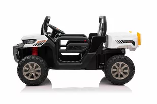 Auto Pick-Up Speed 900 dla dzieci Biały + Napęd 4x4 + Ruchomy kiper + Bagażnik + Pilot + Łopatka + Audio LED - Tory, garaże, parkingi - miniaturka - grafika 2