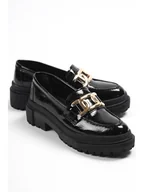 Mokasyny damskie - trendyol Mokasyny w kolorze czarnym - miniaturka - grafika 1