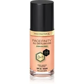 Podkłady do twarzy - Max Factor, Facefinity All Day Flawless, Trwały Podkład Spf 20 Odcień 32 Light Beige, 30ml - miniaturka - grafika 1