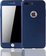 Etui i futerały do telefonów - Etui na telefon komórkowy Apple iPhone 8 Plus Full Case Cover Screen Protector 360 Blue - miniaturka - grafika 1