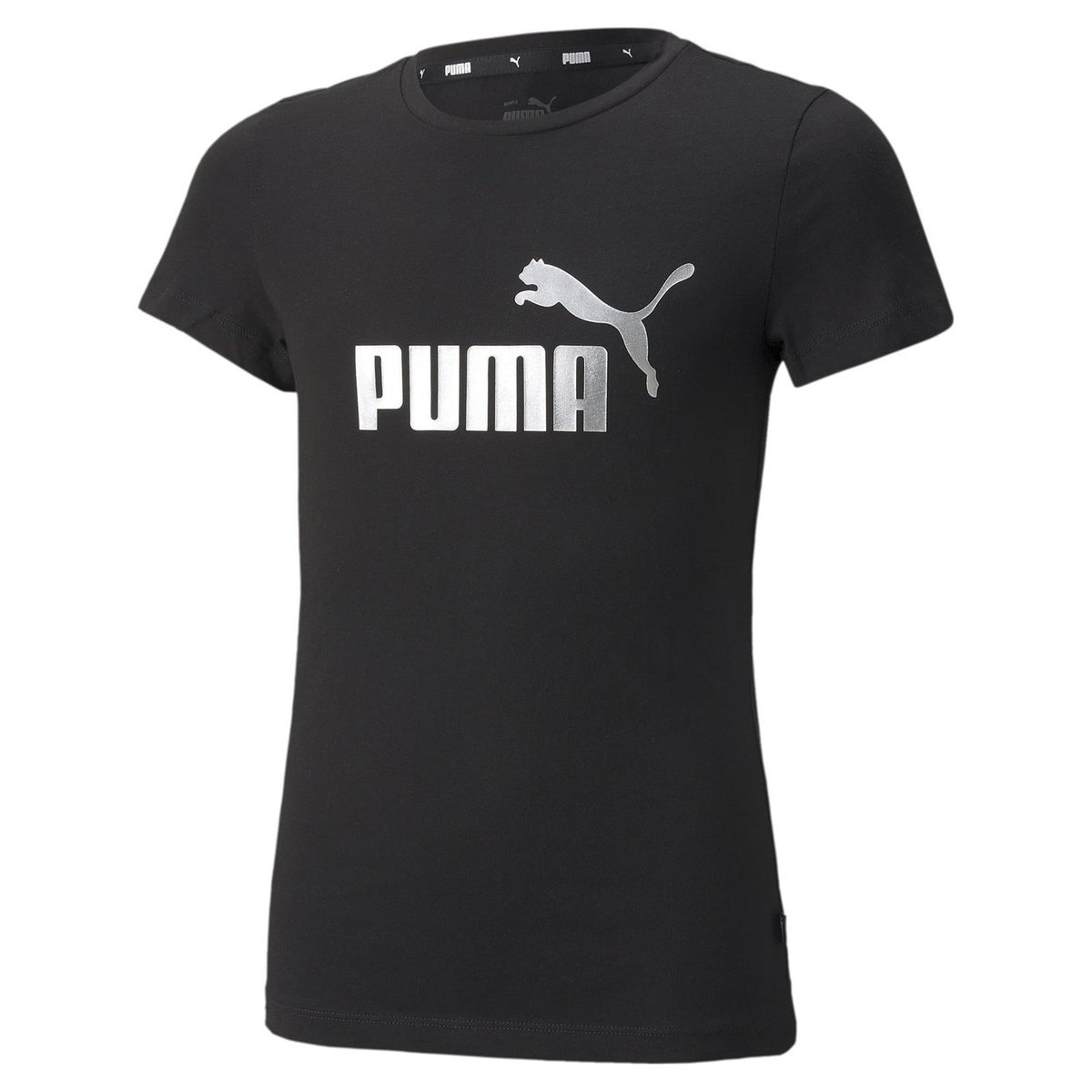 Koszulka dziewczęca Puma ESS+ LOGO czarna 84695301-110