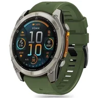 Akcesoria do smartwatchy - Pasek TECH-PROTECT Silicone Line do Garmin Fenix 5X/5X Plus/6X/6X Pro/7X/8 (51 mm) Zielony - miniaturka - grafika 1