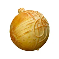 Bombonierki i czekoladki - Czekoladowa bombka na choinkę ręcznie malowana M.Pelczar Chocolatier 35g - miniaturka - grafika 1