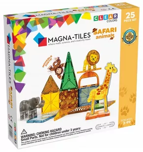 klocki magnetyczne Safari Animals 25-elementów Magna Tiles - Klocki - miniaturka - grafika 1