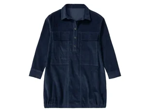 pepperts!® Sukienka sztruksowa dziewczęca z bawełny (Granatowy, 146) - Sukienki i spódniczki dla dziewczynek - miniaturka - grafika 1