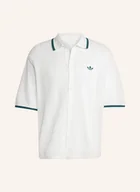 Koszule męskie - Adidas Originals Koszula Z Dzianiny Adidas Originals Button Down Loose Fit weiss - adidas Originals - miniaturka - grafika 1