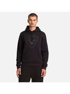 Bluza Rossignol Logo Sweat Hood Fl czarny S - Bluzy męskie - miniaturka - grafika 1