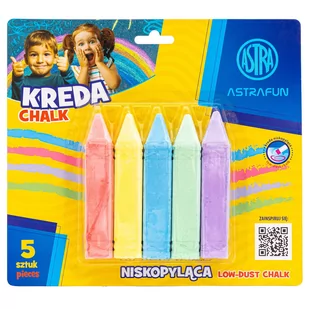 Kreda Jumbo kwadratowa Astra Fun 2x2x10,5 cm 5 szt - Kreda - miniaturka - grafika 1