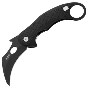 Nóż składany LionSteel L.E.One Karambit Black Aluminium, Chemical Black MagnaCut by Emerson Design (LE1 A BB) - Noże - miniaturka - grafika 1