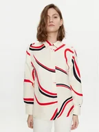 Koszule damskie - Tommy Hilfiger Koszula WW0WW41838 Beżowy Relaxed Fit - miniaturka - grafika 1