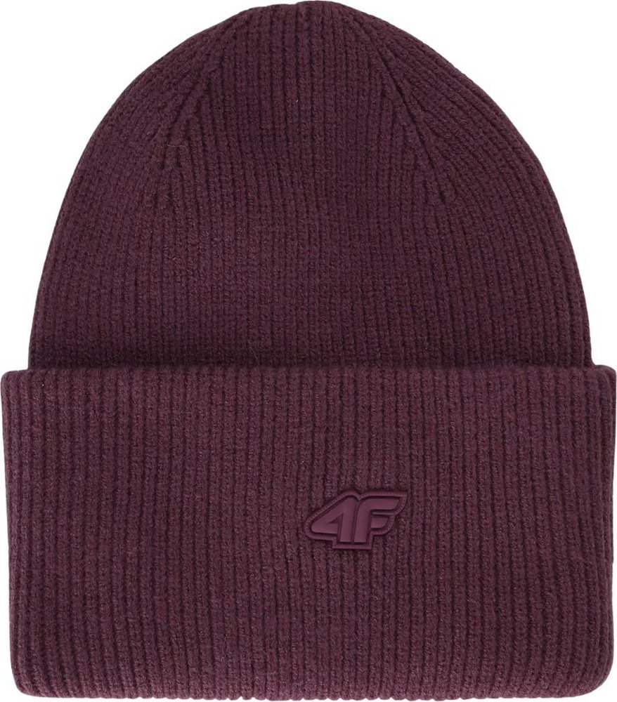 4f Czapka zimowa ciepła 4F U562 burgund 4FWAW25ACAPU562 60S