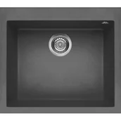 Zlewozmywaki - Elleci QUADRA 105 dark grey K99 KERATEK PLUS (LKQ10599) - miniaturka - grafika 1