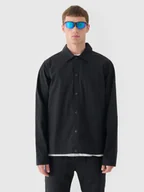 Kurtki męskie - 4F Kurtka przejściowa koszulowa męska - czarna XXL - miniaturka - grafika 1