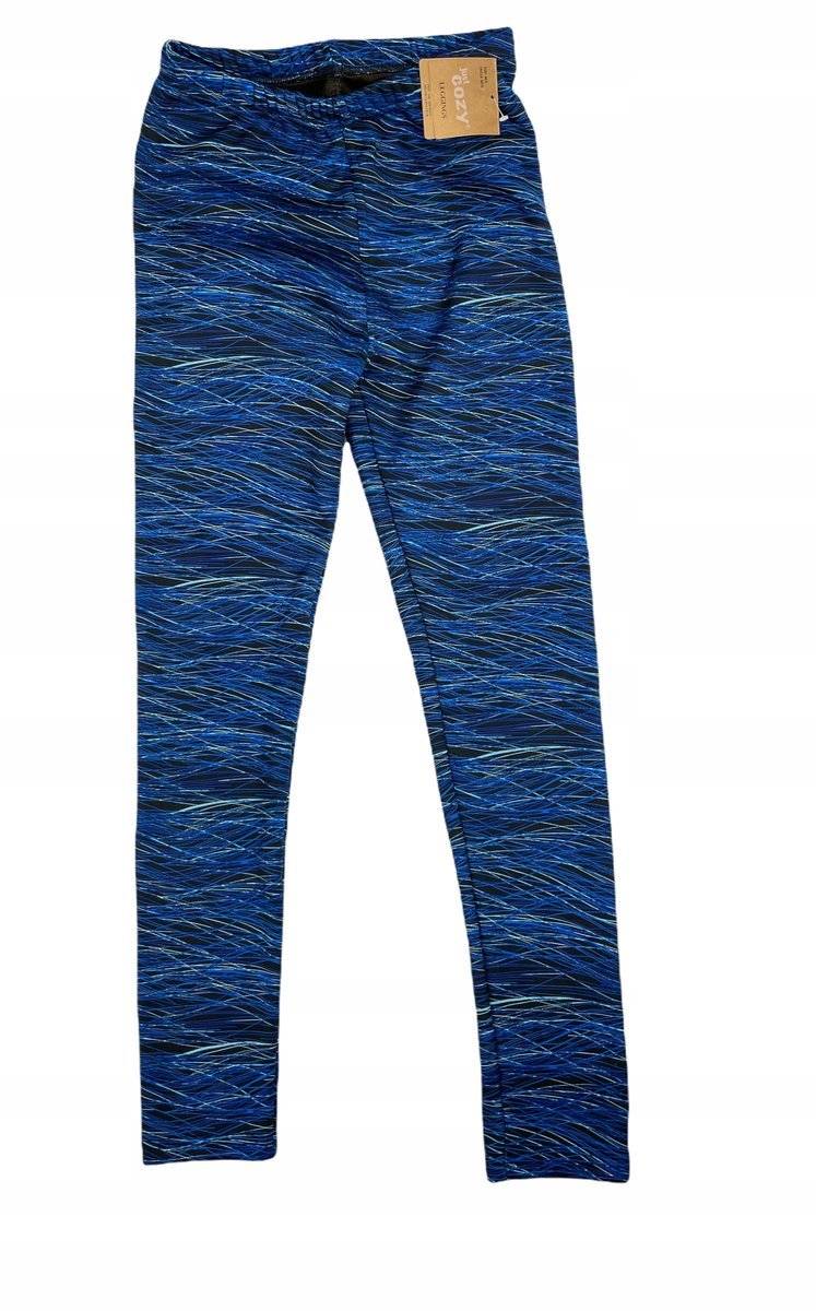 Niebieskie ciepłe spodnie dresowe damskie Cozy M/L