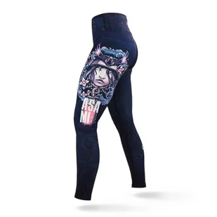 Legginsy sportowe damskie Ground Game Asami - Kimona, stroje i obuwie - miniaturka - grafika 1