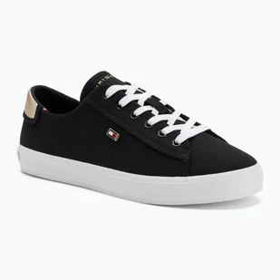 Trampki damskie Tommy Hilfiger Vulc Canvas Lace Up black - Trampki damskie - miniaturka - grafika 1