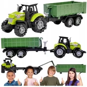 Samochody i pojazdy dla dzieci - Traktor z Przyczepą efekty ŚWIETLNE DŹWIĘKOWE w PL języku na DZIEŃ DZIECKA - miniaturka - grafika 1