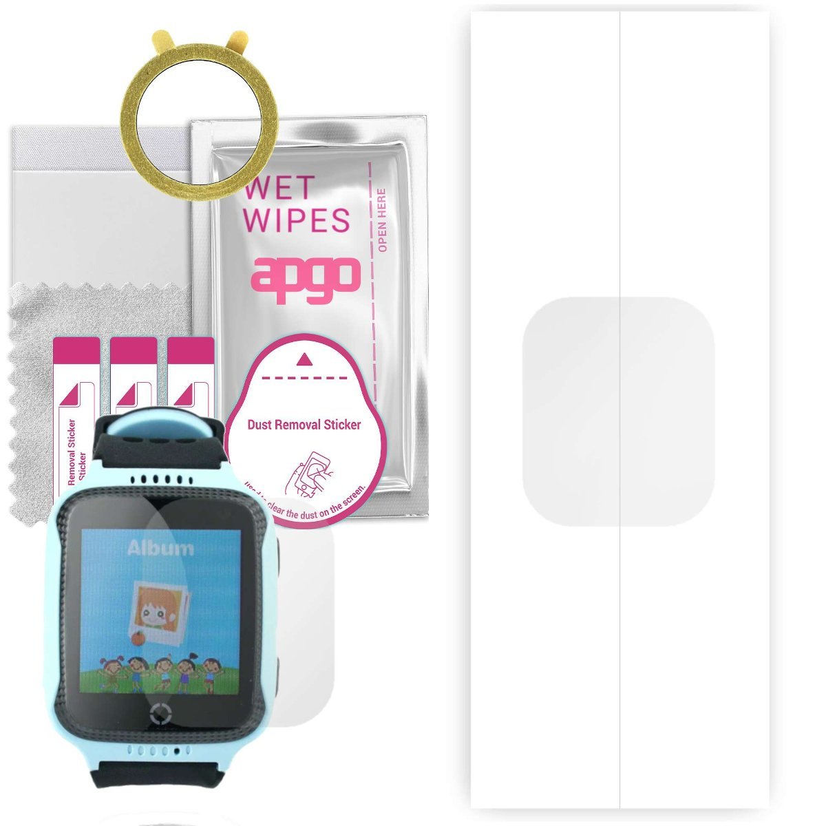 1x Folia hydrożelowa do Xblitz Kids Watch Me - apgo Smartwatch Hydrogel Protection Ochrona na ekran smartwatcha