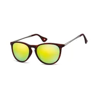 Okulary przeciwsłoneczne - Damskie okulary przeciwsłoneczne lustrzanki MS24C - miniaturka - grafika 1