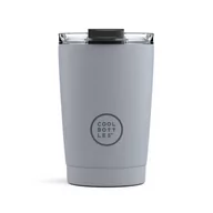 Zestawy naczyń dla dzieci - Cool Bottles Kubek termiczny 330 ml Triple cool Pastel Grey - miniaturka - grafika 1