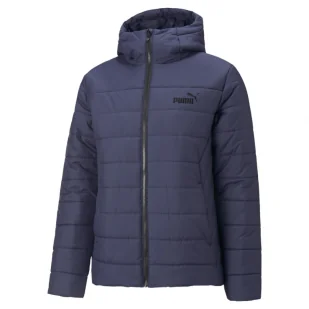 Męska kurtka puchowa pikowana PUMA ESS Hooded Padded Jacket - Kurtki i kamizelki sportowe męskie - miniaturka - grafika 1