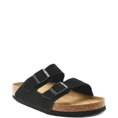 Klapki i japonki męskie - Birkenstock Klapki Arizona | zamsz | regular fit soft footbed - miniaturka - grafika 1