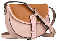 Torebki damskie - Kolorowa torebka damska listonoszka ze skóry ekologicznej LuluCastagnette ORANGE, jasnobeżowy - miniaturka - grafika 1