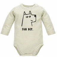 Body dla niemowląt - Pinokio Body Niemowlęce Długi Rękaw Olivier 62 Ecru - miniaturka - grafika 1