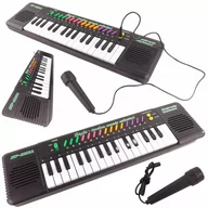 Instrumenty muzyczne dla dzieci - LUXMA ORGANY ORGANKI KEYBOARD MIKROFON 32 KLAWISZE 6832 6832 - miniaturka - grafika 1