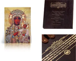 Ikona religijna Matka Boża Częstochowska - Ikony i obrazy sakralne Ikona religijna Matka Boża Częstochowska - Ikony i obrazy sakralne - miniaturka - grafika 1