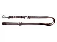 Smycze dla psów - Dingo Smycz Skórzana Przedłużana Szyta 1,5X110-200Cm Brązowa - miniaturka - grafika 1