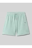 Spodnie sportowe damskie - Szorty o kroju regular fit z wyhaftowanym logo model TOWELLING TEXTURE - Calvin Klein Jeans - miniaturka - grafika 1