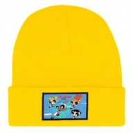 Czapki dla dzieci - Czapka Zimowa Dziecięca POWERPUFF GIRLS Kreskówki Prezent Wzory Żółta - miniaturka - grafika 1