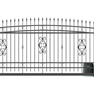 Ogrodzenia - Polbram Brama przesuwna bez przeciwwagi Verona 4x1,6 m prawa antracytowa automat - miniaturka - grafika 1