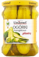 Pasztet i przetwory mięsne - Unamel Ogórki kanapkowe plastry 460 g - miniaturka - grafika 1