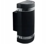 Lampy ogrodowe - SuperLed Ogrodowa LAMPA ścienna 6771 półokrągła OPRAWA elewacyjna outdoor IP54 czarna 6771 - miniaturka - grafika 1