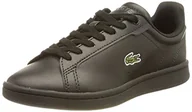 Buty dla dziewczynek - Lacoste 45suj0002, krótkie trampki dziecięce, Black, 36 EU - miniaturka - grafika 1