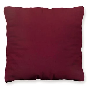 Poszewka Bawełna 50 x 50 Jednolita Ola Bordo Bordowa - Poszewki na poduszki - miniaturka - grafika 2