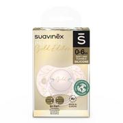 Smoczki uspokajające - Suavinex Smoczek dla niemowlaka SX Pro Gold Edition Różowy 0-6m - miniaturka - grafika 1