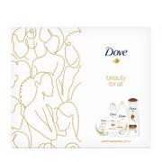Zestawy kosmetyków damskich - Dove Zestaw prezentowy, SILKY, żel pod prysznic 250 ml + dezodorant 150 ml + szampon 250 ml + krem 300 ml 8710522987223 - miniaturka - grafika 1