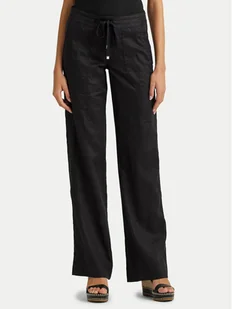 Lauren Ralph Lauren Spodnie materiałowe 200735136001 Czarny Wide Leg - Spodnie damskie - miniaturka - grafika 1