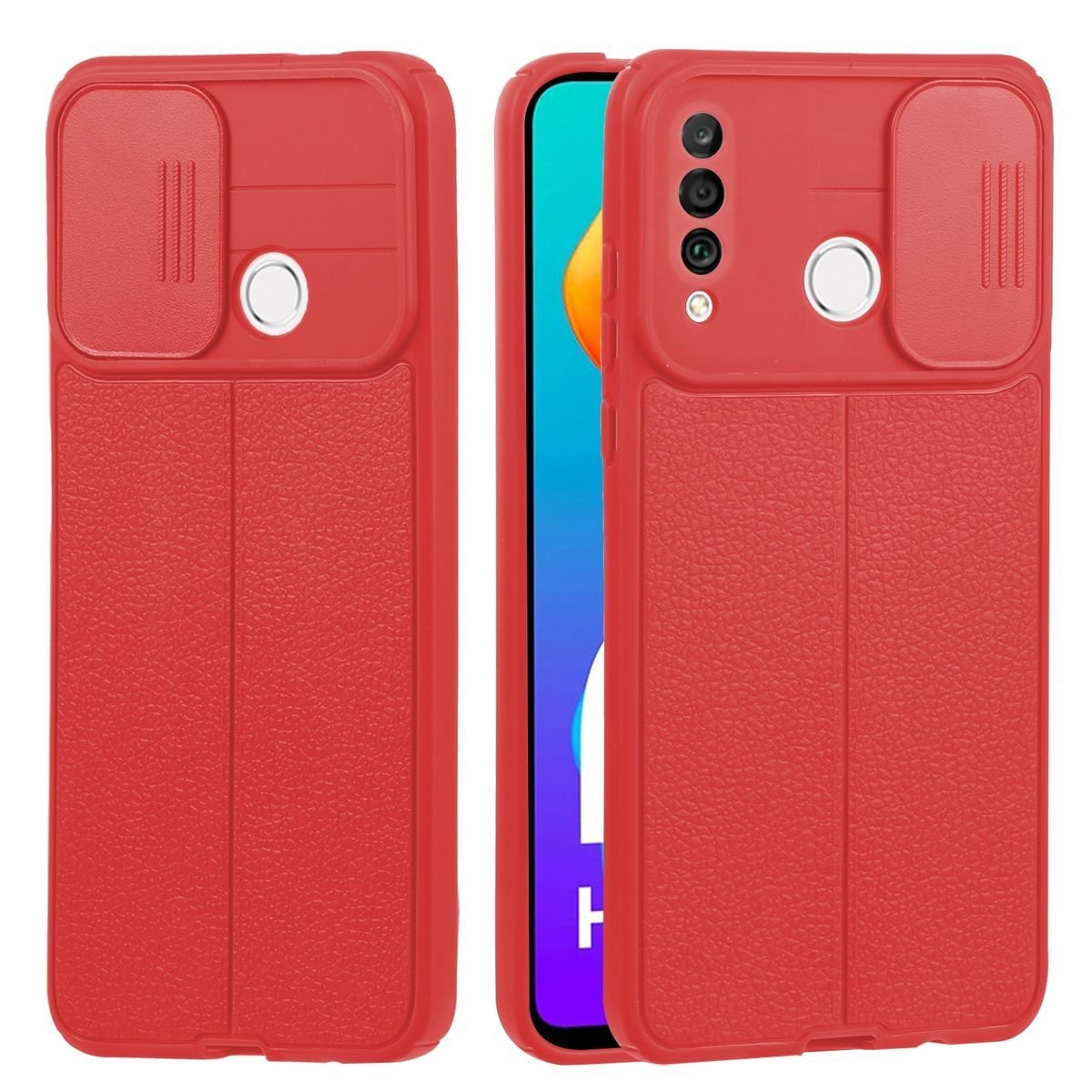 Pokrowiec König Design kompatybilny z Huawei P30 Lite - etui na telefon w kolorze czerwonym