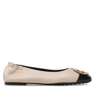 Baleriny Tory Burch Claire Cap Toe 148336 Beżowy - Baleriny - miniaturka - grafika 1