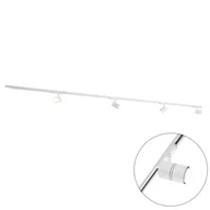Lampy sufitowe - QAZQA Nowoczesny system szynowy 3-fazowy biały z 4 punktami 3000-4000K - Linijka 38 - miniaturka - grafika 1