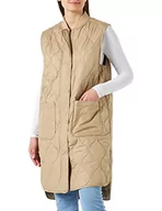 Kamizelki damskie - s.Oliver Damska kamizelka zewnętrzna, brązowy, 38 - miniaturka - grafika 1