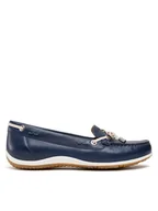Mokasyny damskie - Geox Mokasyny D Vega Moc B D92DNB 043BC C4EA5 Granatowy - miniaturka - grafika 1