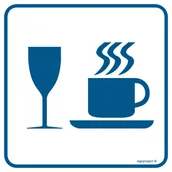 Systemy ekspozycyjne i znaki informacyjne - RA032 BISTRO, PN - PŁYTA PCV 1MM; (100X100MM) - miniaturka - grafika 1