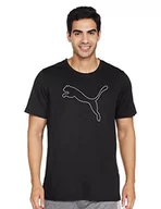 Koszulki męskie - Puma Męski T-shirt Performance Cat Tee M czarny Black M 520315 - miniaturka - grafika 1