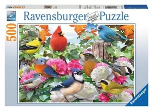 Ravensburger Puzzle 500 elementów. Ogrodowe ptaki - Puzzle - miniaturka - grafika 1